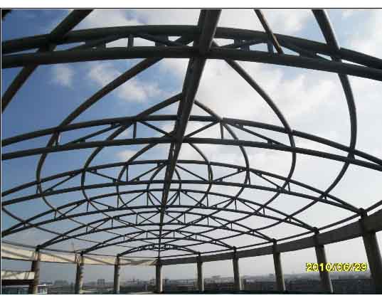 日喀则中煤朔州宾馆管桁架工程